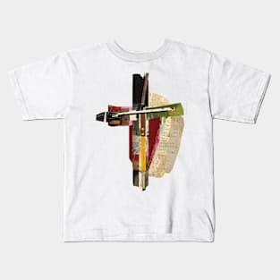 John 3:16 Abstract Cross Scripture Art Kids T-Shirt